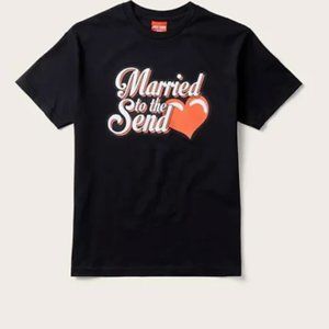 Married to the Send LARGE Tee Shirt T NELK Drinking Party Fun Gift NEW